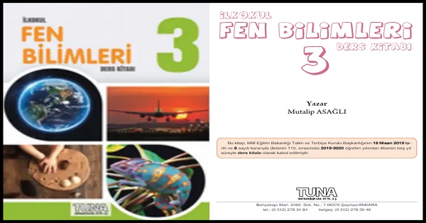 3. Sınıf Fen Bilimleri Ders Kitabı (Tuna Yayınları) PDF İNDİR