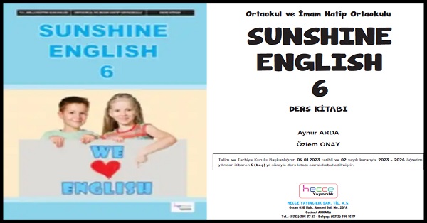6. Sınıf Sunshine English - İngilizce Ders Kitabı (Hecce Yayınları) PDF İNDİR