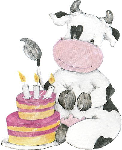 Birthday cow