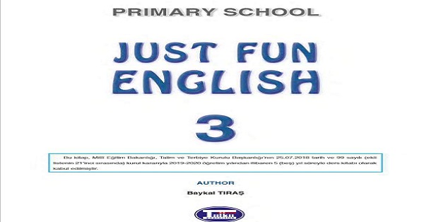 3.Sınıf İngilizce Just Fun English Ders Kitabı (Tutku) PDF İNDİR