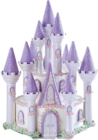 birthday cake with castle