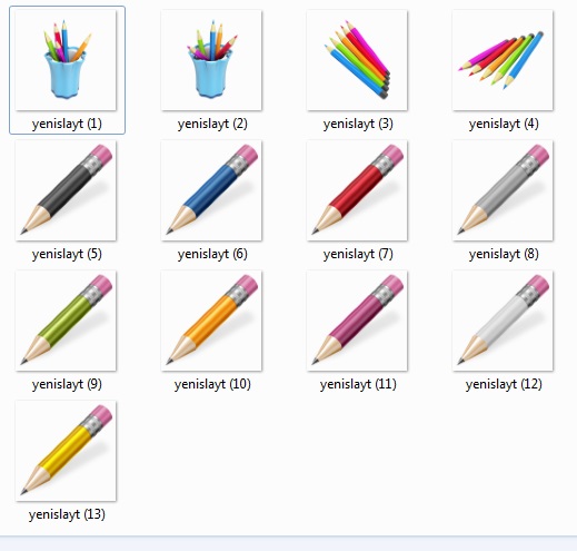 Colored Pencil Icons
