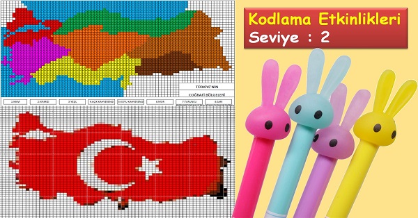 Türkiye Haritası ve Türkiye Bölgeler Haritası Kodlama Etkinliği