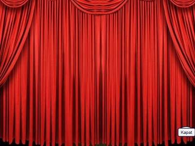 Stage curtains effect with on-off switch