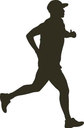 Running man silhouette