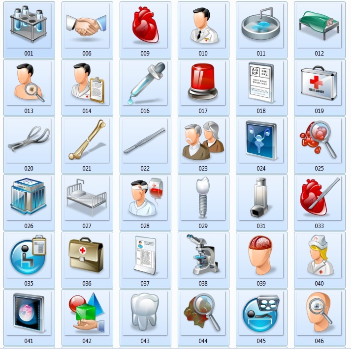 199 Health Icons