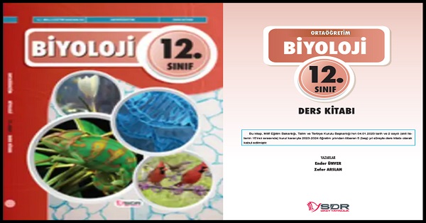 12. Sınıf Biyoloji Ders Kitabı (SDR Dikey Yayıncılık) pdf indir