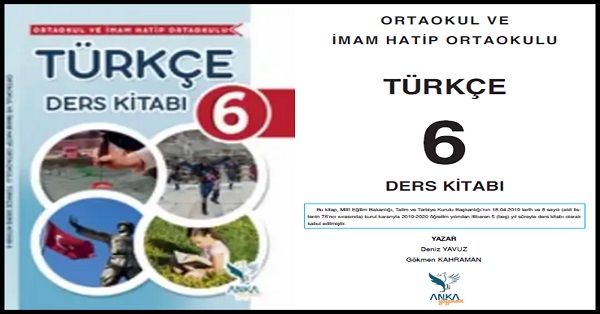 6. Sınıf Türkçe Ders Kitabı (Anka Yayınları) PDF İNDİR
