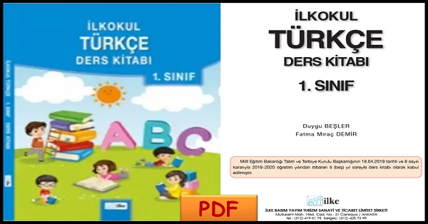 1.Sınıf Türkçe Ders Kitabı - İlke Yayınları - PDF İNDİR  2023-2024