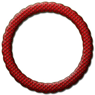 Red, circle frame