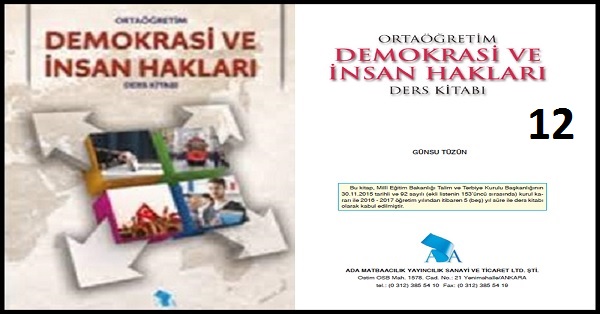 12.Sınıf Demokrasi ve İnsan Hakları Kitabı (ADA) PDF İNDİR