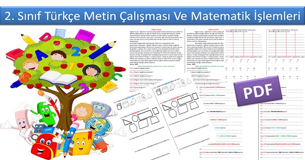 2. Sınıf Türkçe Metin Çalışması Ve Matematik İşlemleri