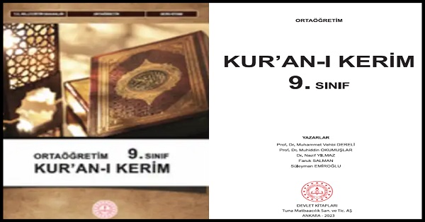 9. Sınıf Seçmeli Kur'an-ı Kerim Ders Kitabı (MEB) -Yeni-  pdf indir