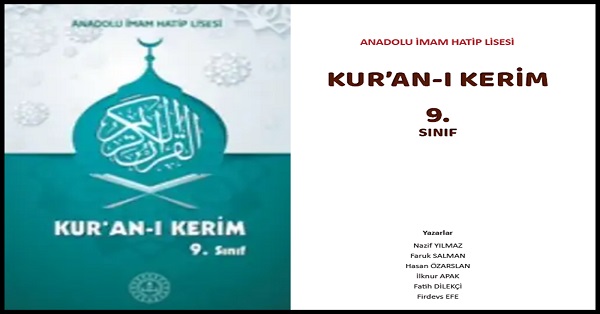 9. Sınıf Kur'an-ı Kerim Ders Kitabı (MEB - Yeni) pdf indir