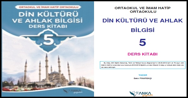 5.Sınıf Din Kültürü ve Ahlak Bilgisi Ders Kitabı. (ANKA) PDF İNDİR