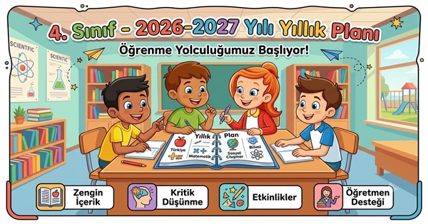 2026 - 2027 Yılı 4. Sınıf İnsan Hakları, Vatandaşlık ve Demokrasi Yıllık Planı
