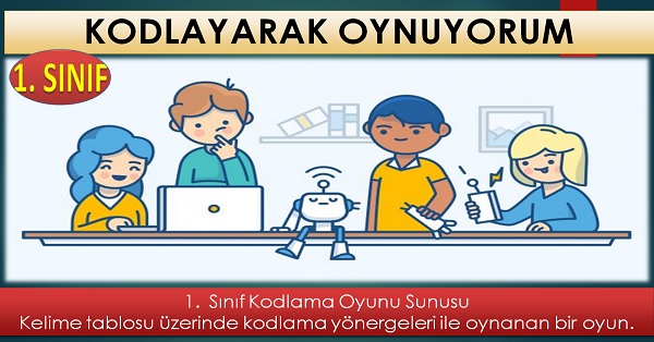 1. Sınıf Kodlama Oyunu Sunusu