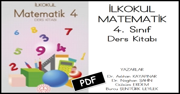 4. Sınıf Matematik Ders Kitabı (Meb) PDF İNDİR  2023-2024