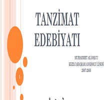 Tanzimat Edebiyatı