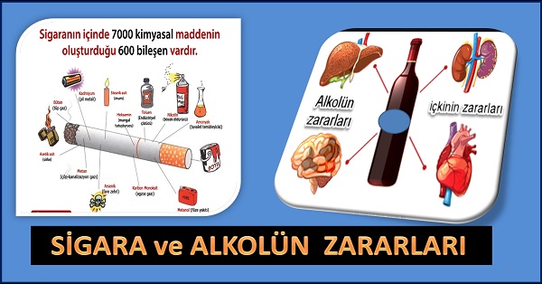 Sigara ve alkolün zararları