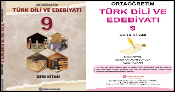 9.Sınıf Türk Dili ve Edebiyatı Ders Kitabı (Öğün Yayınları) PDF İNDİR