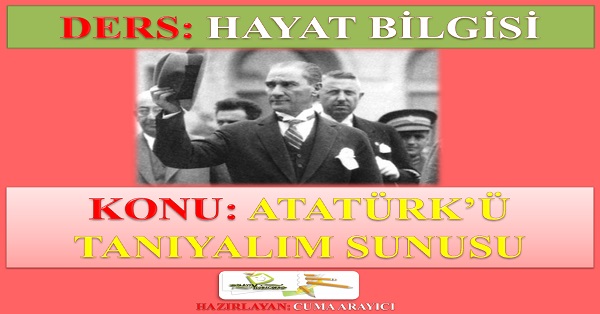 1.Sınıf Atatürk'ü Tanıyalım Sunumu -  Hayat Bilgisi