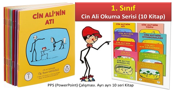 1. Sınıf Cin Ali Okuma Serisi (10 Kitap)