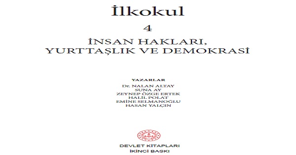 4. Sınıf İnsan Hakları, Yurttaşlık ve Demokrasi Ders Kitabı (Meb) PDF İNDİR