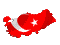 Türk Bayrağı ve Türkiye Haritası 02